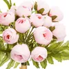 Strauß von 18 künstlichen mini kamelien rosa h30cm  - Produktbild-Vorschau 2