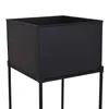 LOFT42 Flora Pflanzgefäß quadratisch – Metall – Schwarz Produktbild-Vorschau 4