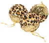 Weihnachtskugeln Kunststoff 8cm Glitzer und Leo Print 12er Produktbild-Vorschau 15