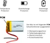 502030  3,7 V Akku  250mAh  ohne Stecker für  Bosch Intuvia Produktbild-Vorschau 4