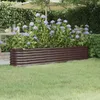 VIDAXL -Planungsbox 224x40x36 cm Pulver -Stahlbraun Anteprima dell’immagine prodotto 2