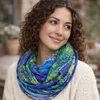 Damen Schal 180x80 cm Blau Grün – Leichter Sommerschal Produktbild-Vorschau 7