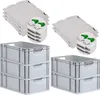 SuperSparSet 5x Eurobox NextGen Economy mit Scharnierdeckel Produktbild-Vorschau 1