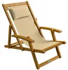 CASARIA® Sonnenliege Holz Wetterfest Klappbar 3-fach Produktbild-Vorschau 1