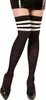 y Overknees mit Streifen Schwarz-Weiß Produktbild-Vorschau 4