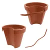 Blumentopf für Regenrohr - terracotta - Fallrohr Pflanztopf Produktbild-Vorschau 5