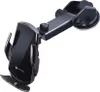 A black car phone holder with a suction cup mount. Produktbild-Vorschau