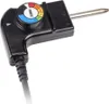 A close-up shot of a black electric appliance temperature control unit with a dial and a metal probe. Produktbild-Vorschau