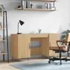 vidaXL Schreibtisch Sonoma-Eiche 140x50x75 cm Holzwerkstoff Produktbild-Vorschau 2