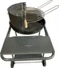 Holzkohle-Gartengrill mit Regalen und Rädern Produktbild-Vorschau 5