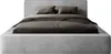 FEDVE Polsterbett MUMMO aus Velours 140x200 cm, Grau Produktbild-Vorschau 1