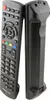 A black Panasonic TV remote control is shown from the front and side against a white background. Produktbild-Vorschau