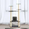 vidaXL Kratzbaum mit Sisal-Kratzsäulen Creme 110 cm Produktbild-Vorschau 10