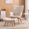 HOMCOM fauteuil met voetenbankje, relaxfauteuil, Productafbeelding-voorbeeld 2