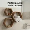 IvoQ Lot de 3 Étagères Murales Hexagonales en Bois Naturel Voir les images du produit 6