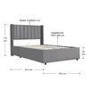 Juskys Polsterbett Savona 140x200 cm - Bett mit Stauraum, Produktbild-Vorschau 18
