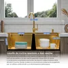 ANW HOME Lavello da cucina, lavello da incasso a doppia Anteprima dell’immagine prodotto 2