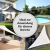 TTL GARDEN Sonnensegel 2,6x2,6m Quadrat beige 300D UV Produktbild-Vorschau 4
