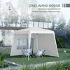 Outsunny Faltpavillon 2,4x2,4m Pavillon höhenverstellbar Produktbild-Vorschau 4