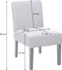 sada 2 jídelních židlí HWC-F61, lounge chair, látka/textil  Náhled obrázku produktu 2