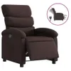 vidaXL Relaxsessel Elektrisch Dunkelbraun Stoff Produktbild-Vorschau 1