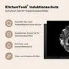KitchenYeah© Herdabdeckplatte Blumen - Rose - Schwarz - Produktbild-Vorschau 6
