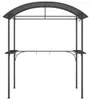 vidaXL Grillpavillon mit Seitenregalen Anthrazit Produktbild-Vorschau 3