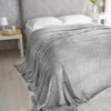 Coperta copriletto a righe poltrona letto grande grigio Anteprima dell’immagine prodotto 11