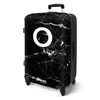 NoBoringSuitcases.com® Großer Koffer - Marmor - Buchstabe O Produktbild-Vorschau 2