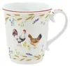 12tlg. Frühstücksset COUNTRY LIFE Bauernhof weiß bunt Produktbild-Vorschau 2