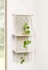 Wandregal Holz Makramee Regal Boho Deko Hängeregal Wanddeko Produktbild-Vorschau 6