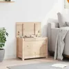 vidaXL Cassapanca 60x32x45,5 cm in legno massello di pino Anteprima dell’immagine prodotto 4