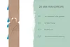 A close-up diagram of a wooden profile with water droplets, alongside text describing its features. Produktbild-Vorschau