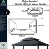 freigarten.de Ersatzdach für Pavillon 3x4 Meter Wasserdicht Produktbild-Vorschau 2
