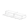 doporro Meuble TV Bas 200x40,2x30cm Armoire TV Blanc Mat Voir les images du produit 8