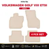 DURBAN Beige Velours-Fußmatten-Set für Volkswagen Golf VIII Produktbild-Vorschau 17