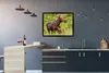 MuchoWow® MuchoWow® Gerahmtes Poster Rentier - Pflanzen - Produktbild-Vorschau 2