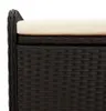 Panca con contenitore e cuscini nero 115x51x52 cm in poly Anteprima dell’immagine prodotto 9