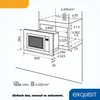 Exquisit Einbau-Mikrowelle EMW 20.1 G | Grill | max. 1000 W Produktbild-Vorschau 6