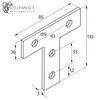 SCHMIDT systemprofile Verbinderplatte T 110x85x36mm Nut 8 Produktbild-Vorschau 2