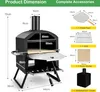 KOMFOTTEU Pizza Open Outdoor, 2-úrovňová pec na pizzu 600 Náhľad obrázku produktu 5