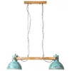 Lampa Wisząca, 25 W, Postarzany Niebieski, 85X28X109 Cm, Podgląd zdjęcia produktu 2
