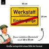 Blechschild Werkstatt Eindringlinge, Papas Werkstatt Produktbild-Vorschau 10