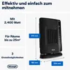 DeLonghi DCH7993ER.BC Keramik Heizlüfter, 2.400 W - Schwarz Náhľad obrázku produktu 8