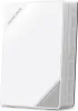 A white wireless router is shown from a diagonal angle against a white background. Anteprima dell’immagine prodotto