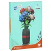The image shows the packaging for a building block set of roses in a vase. Náhľad obrázku produktu