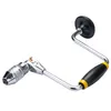 A hand drill with a crank arm and chuck is shown against a white background. Produktbild-Vorschau