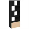 vidaXL Bücherregal Schwarz 70x36x189 cm Holzwerkstoff Produktbild-Vorschau 5