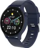 A close-up studio shot of a blue smartwatch with a black digital display. Náhled obrázku produktu