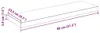 vidaXL Schweberegale 2 Stk. Hochglanz-Weiß 80x23,5x3,8 cm Produktbild-Vorschau 8